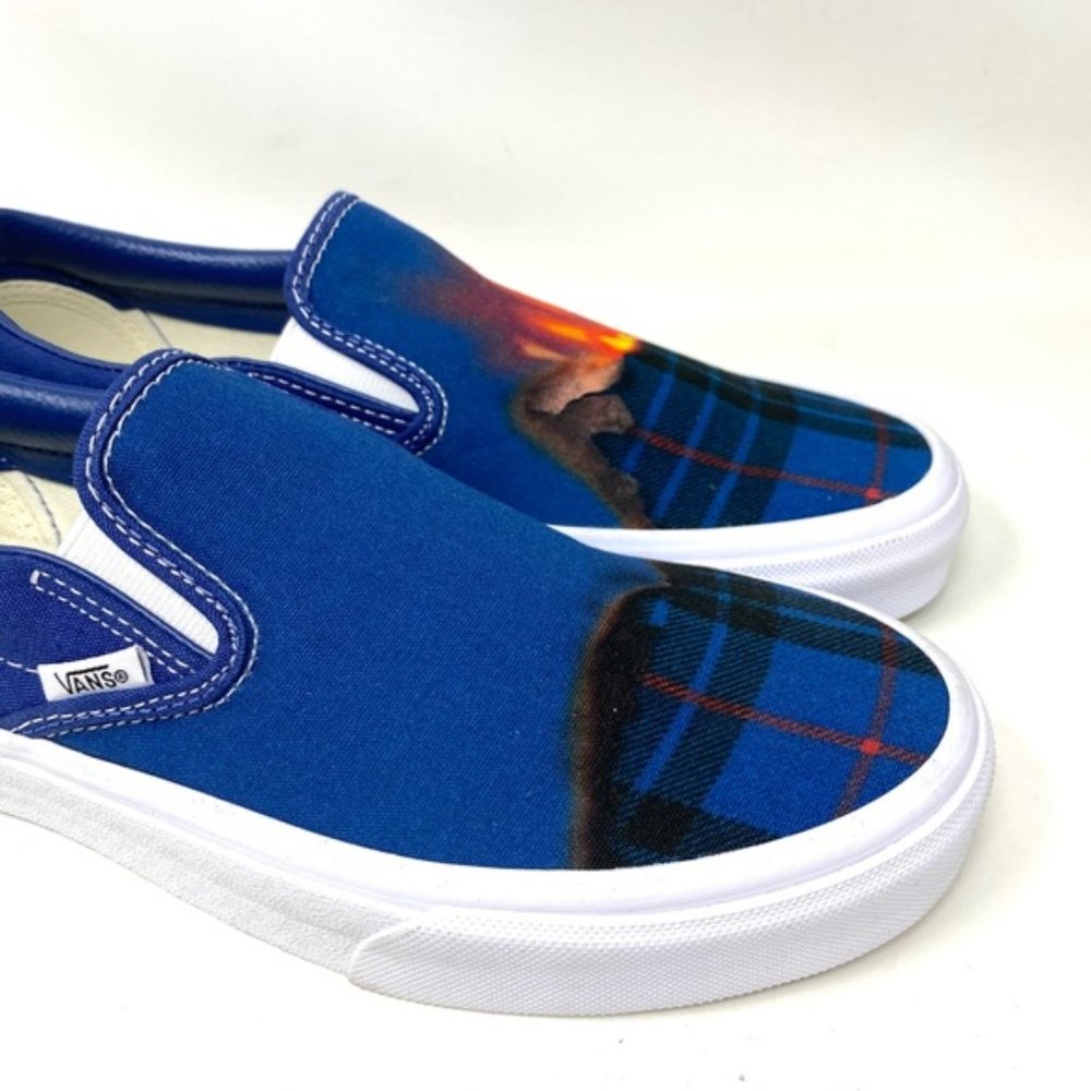 VANS CLASSIC SLIP-ON Big Reveal Navy Women’s Shoes Sneakers Canvas VN000XG81P4 - Picture 8 of 11